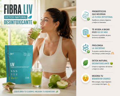 🌿 FIBRA LIV – Detox Natural con Probióticos