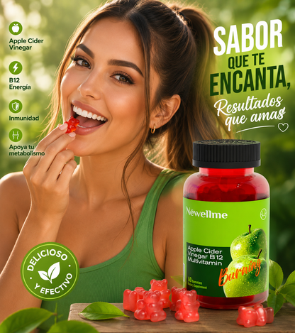 Gomitas con vinagre de manzana y vitamina B12