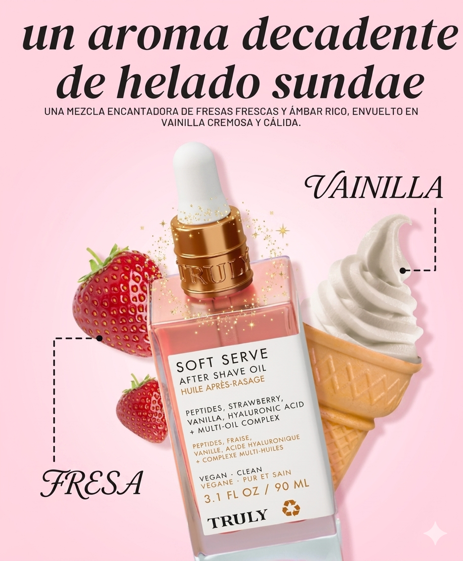 Truly Soft Serve - Aceite Iluminador y Calmante Post-Afeitado