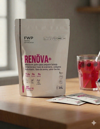 RENÖVA+ Colágeno Hidrolizado Premium | Piel, Cabello y Articulaciones