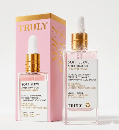Truly Soft Serve - Aceite Iluminador y Calmante Post-Afeitado