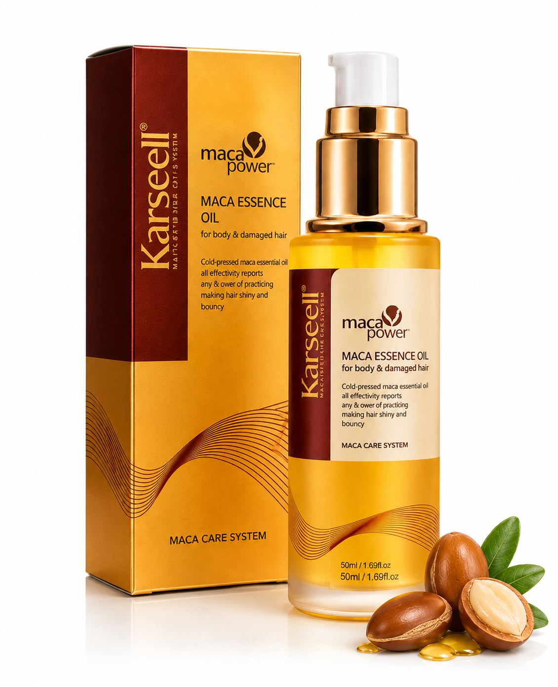 Aceite de argán Karseell-Cabello fuerte y radiante